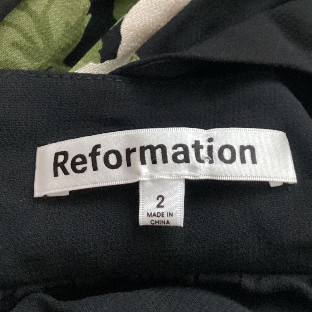 Reformation Black and Cream Floral Maxi Dress - Picture 2 of 11